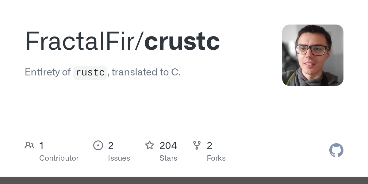 러스트 컴파일러를 통째로 C 코드로 바꿔버렸어요 — crustc가 푸는 '닭과 달걀' 문제