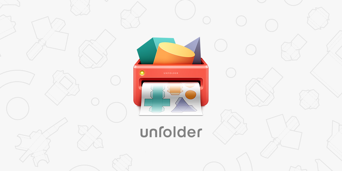 3D 모델을 펼쳐서 종이 공작으로 만들어주는 맥 앱, Unfolder