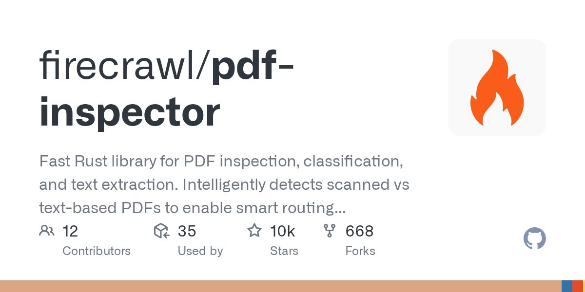 [심층분석] OCR 비용 절반을 아끼는 교통정리 담당: Firecrawl의 Rust PDF 분류기 pdf-inspector