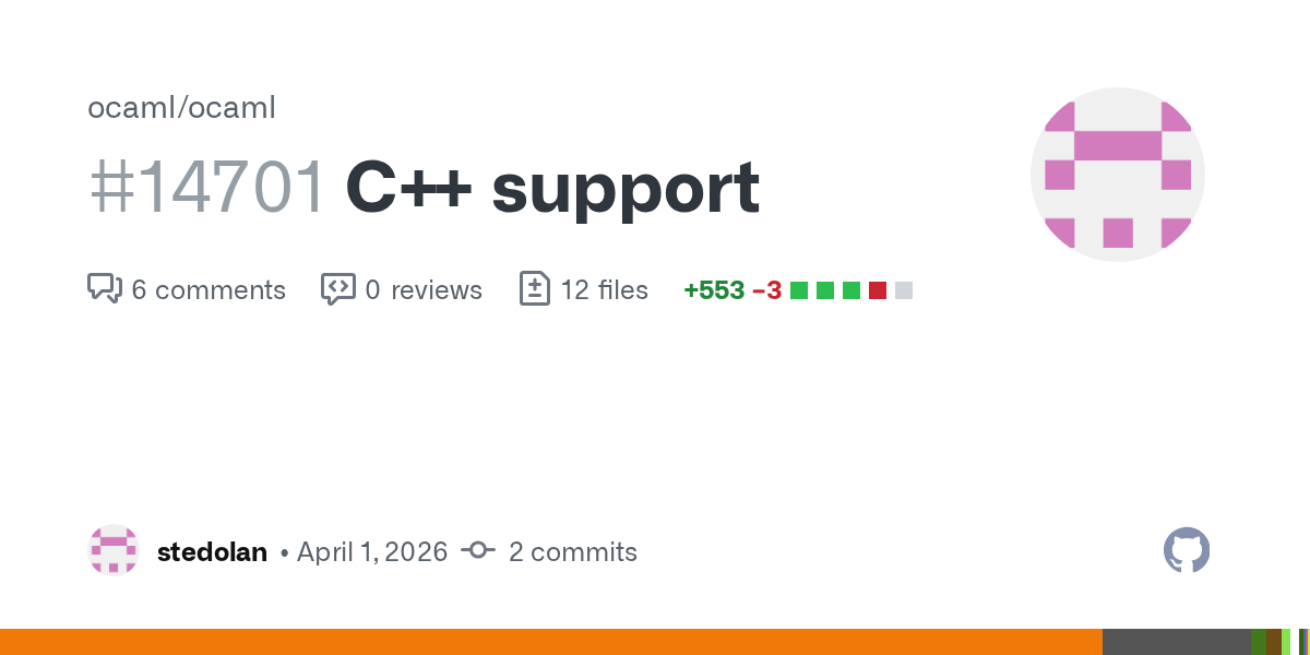 OCaml 컴파일러에 C++ 백엔드가 추가된다 — 이게 왜 중요한 걸까?