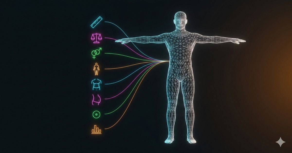 사진도 GPU도 없이, 질문 8개로 3D 인체 모델을 만든다고?