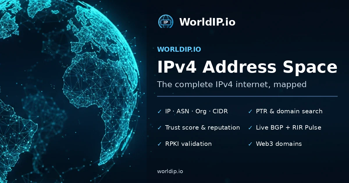 전 세계 IPv4 주소 43억 개를 한 장의 지도로 펼쳐봤어요