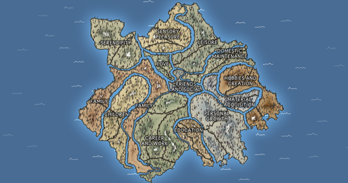 전 세계 사람들의 행복한 장소를 시각화한 'Happy Map' 프로젝트