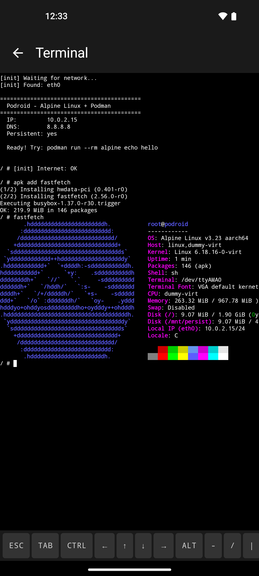 루팅 없이 안드로이드에서 리눅스 컨테이너를 돌린다? Podroid 프로젝트