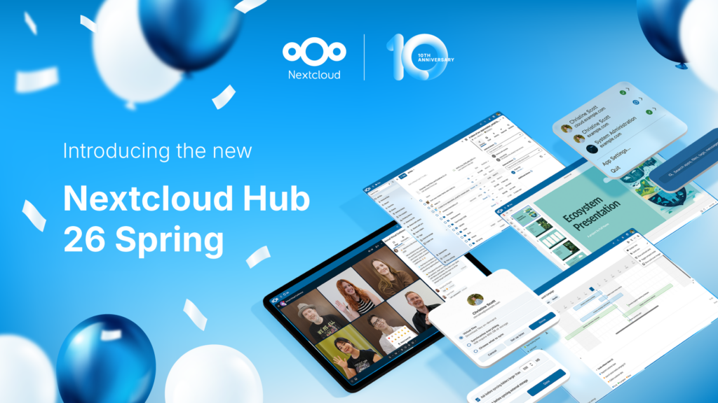 내 서버에 직접 설치하는 구글 워크스페이스 대안, Nextcloud Hub 26 'Spring' 출시