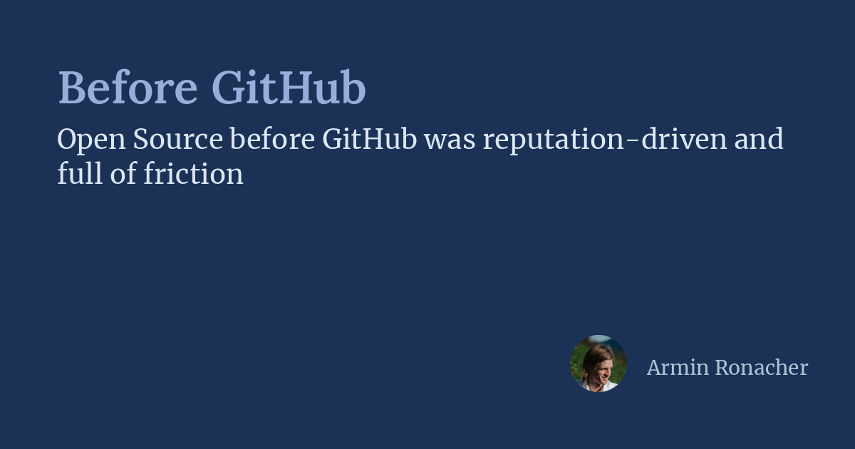 GitHub 이전 시대의 풍경: 우리는 어떻게 코드를 공유했나