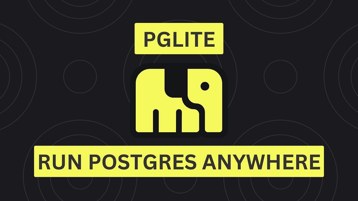 PGLite: 브라우저에서 PostgreSQL을 돌린다고요?