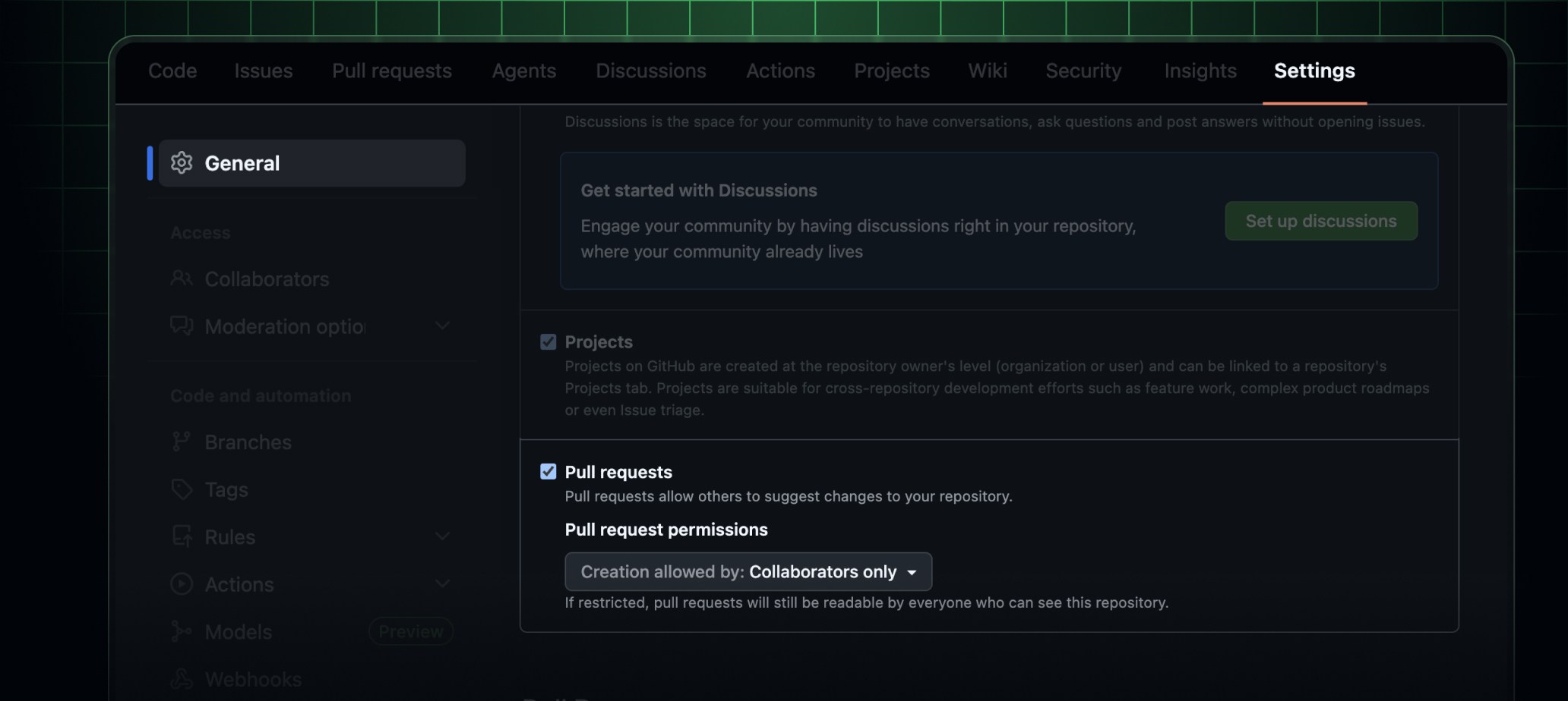 GitHub, 이제 PR을 ‘협업자만’ 열게 하거나 아예 끌 수 있어요: 저품질 PR 시대의 새 저장소 설정