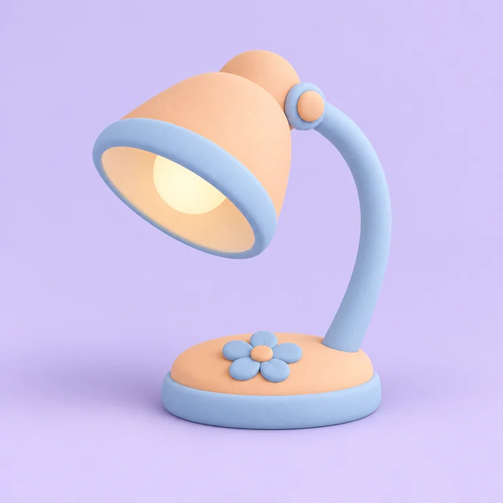 탁상 조명 — 클레이 생활 소품 견본