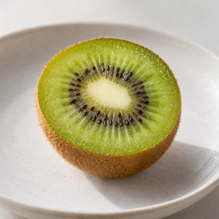키위 반쪽 — 실사 과일 단면 견본