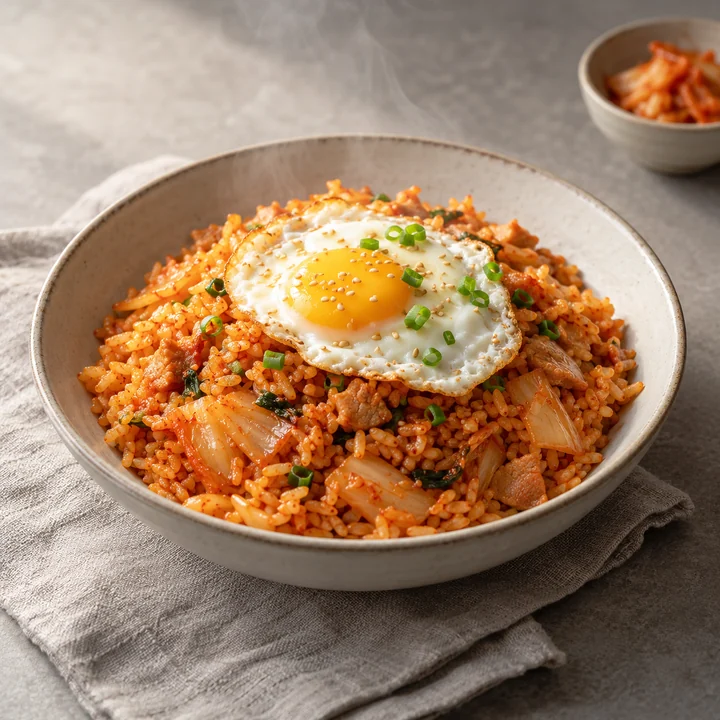 김치볶음밥 — 실사 한식 한 그릇 견본